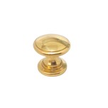 Gałka TAZIO 24466 - mosiądz połysk / fi 20 mm Wymiary: - średnica: 20 mm - wysokość całkowita: 20 mm Materiał: metal (stop cynku i aluminium) Kolor...