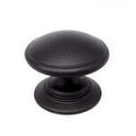 Gałka TAZIO 24466 - czarny mat / fi 30 mm Wymiary: - średnica: 30 mm - wysokość całkowita: 26 mm Materiał: metal Kolor pokrycia: czarny mat Gałka...
