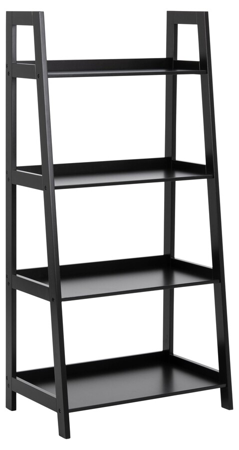 Regał drabinkowy WALLY 130 cm - czarny