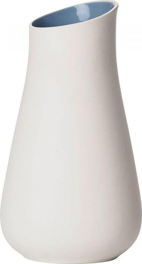 Wazon Zone 12x20 cm biało-niebieski