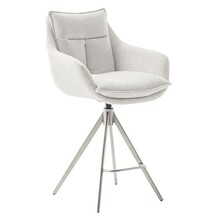 Hoker obrotowy PARKER PKTE - kremowy/stal