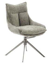 Krzesło obrotowe PARKER E - cappuccino/stal