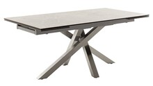 Stół rozkładany ALMIROS 180(220/260)x95 - rdzawoszary/stal