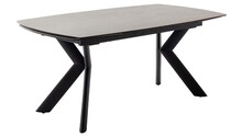 Stół rozkładany OSSANA 180(220/260)x100 - antracyt/czarny