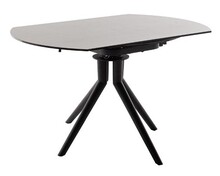 Stół rozkładany RUBIKON 135x90(135) - antracyt/czarny