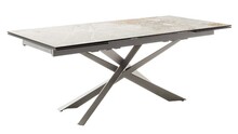 Stół rozkładany TESERO 200(250/300)x95 - rdzawoszary/stal
