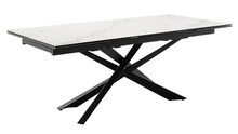 Stół rozkładany TESERO 200(250/300)x95 - kremowy/czarny