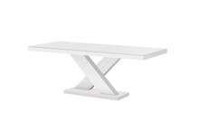 Stół rozkładany XENON LUX 160/256x89 - matowy/kaszmir-biały