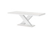 Stół rozkładany XENON LUX 160/256x89 - matowy/kaszmir-biały