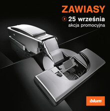 Zawiasy 500kpl Zawiasów Clip 71M2550 + Prowadniki 173L6100 + myjka KARCHER WV 6 Plus akcja promocyjna ZAWIASY 2024 - Blum