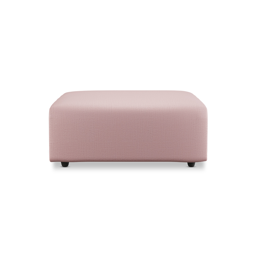 Sofa JAX: podnóżek - różowy