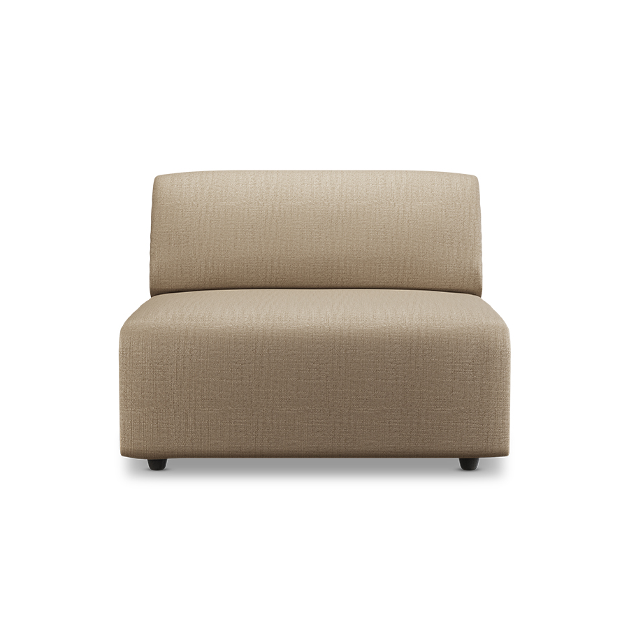 Sofa JAX: element środkowy - pure ziemisty
