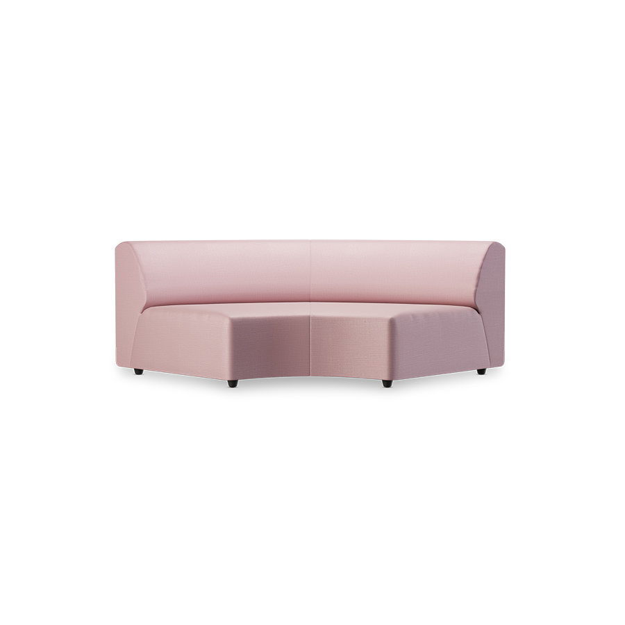 Sofa JAX: element okrągły - różowy