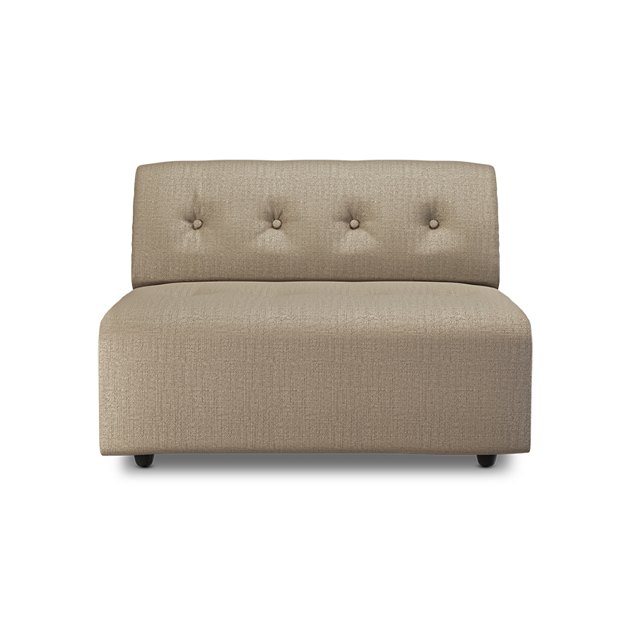 Kanapa VINT: element środkowy 1.5 - pure ziemisty