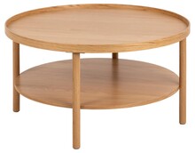 Stolik kawowy okrągły BANBURY 80 cm - dąb