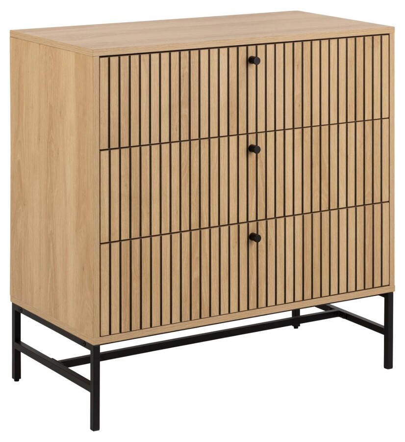 Komoda ALBANY 3 szuflady - dąb