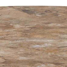 Stół okrągły MALTA 90 cm - brązowy/czarny