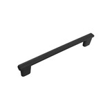 Uchwyt RIVA 16252 / czarny mat / rozstaw 160 mm Wymiary: - wysokość całkowita – 28 mm - szerokość – 177 mm - grubość – 11 mm - rozstaw otworów...
