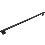 Uchwyt RIVA 16252 / czarny mat / rozstaw 320 mm Wymiary: - wysokość całkowita – 28 mm - szerokość – 337 mm - grubość – 11 mm - rozstaw otworów...