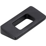 Uchwyt 2394 - czarny mat / rozstaw 32 mm Wymiary: - szerokość: 54 mm - wysokość: 10 mm - głębokość: 24 mm Materiał: metal Kolor: czarny mat
