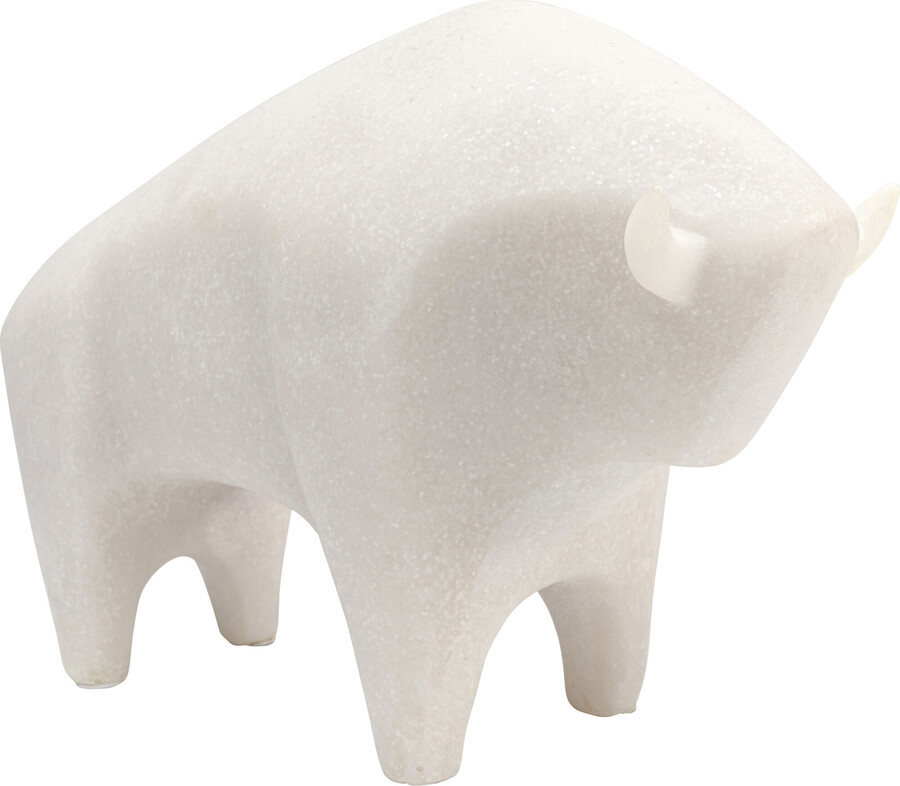 Figurka dekoracyjna SOFT BULL - beżowy