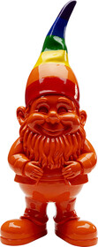 Figurka dekoracyjna GNOME STANDING RAINBOW 46 - pomarańczowy