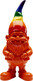 Figurka dekoracyjna GNOME STANDING RAINBOW 46 - pomarańczowy