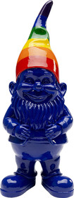 Figurka dekoracyjna GNOME STANDING RAINBOW 21 - niebieski