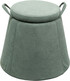 Pufa ze schowkiem i uchwytami THIMBLE - zielony