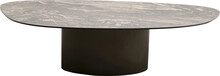 Stolik kawowy PASO 150x86 - szary/czarny