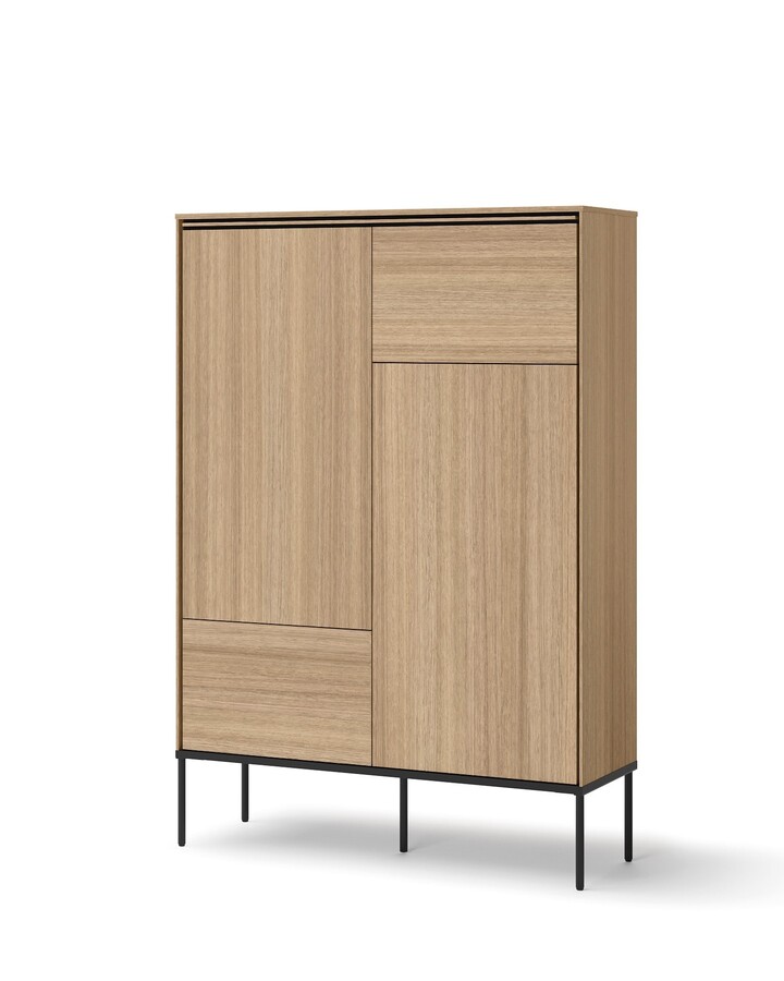 Komoda wysoka VISSO VI-02 - dąb linearny