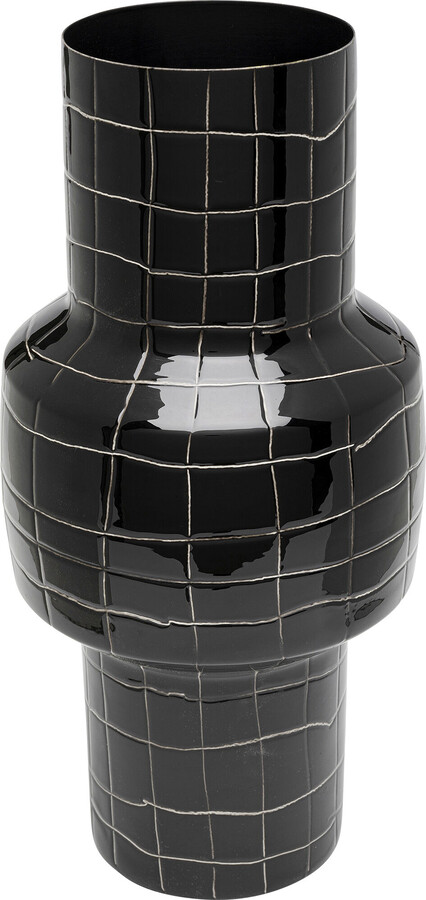 Wazon stalowy MESH 33 - czarny