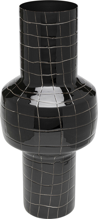 Wazon stalowy MESH 42 - czarny