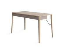 Biurko z szufladami MATCH MK-01 - dąb jasny/beż