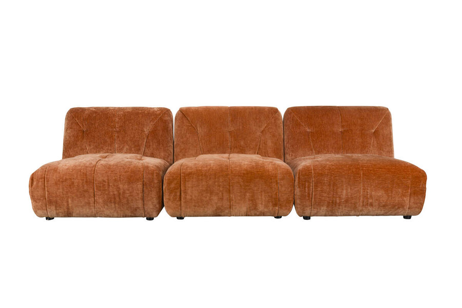 Sofa 3-osobowa GIADA - pomarańczowy