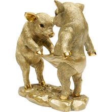 Figurka dekoracyjna PIG PARTY - złoty