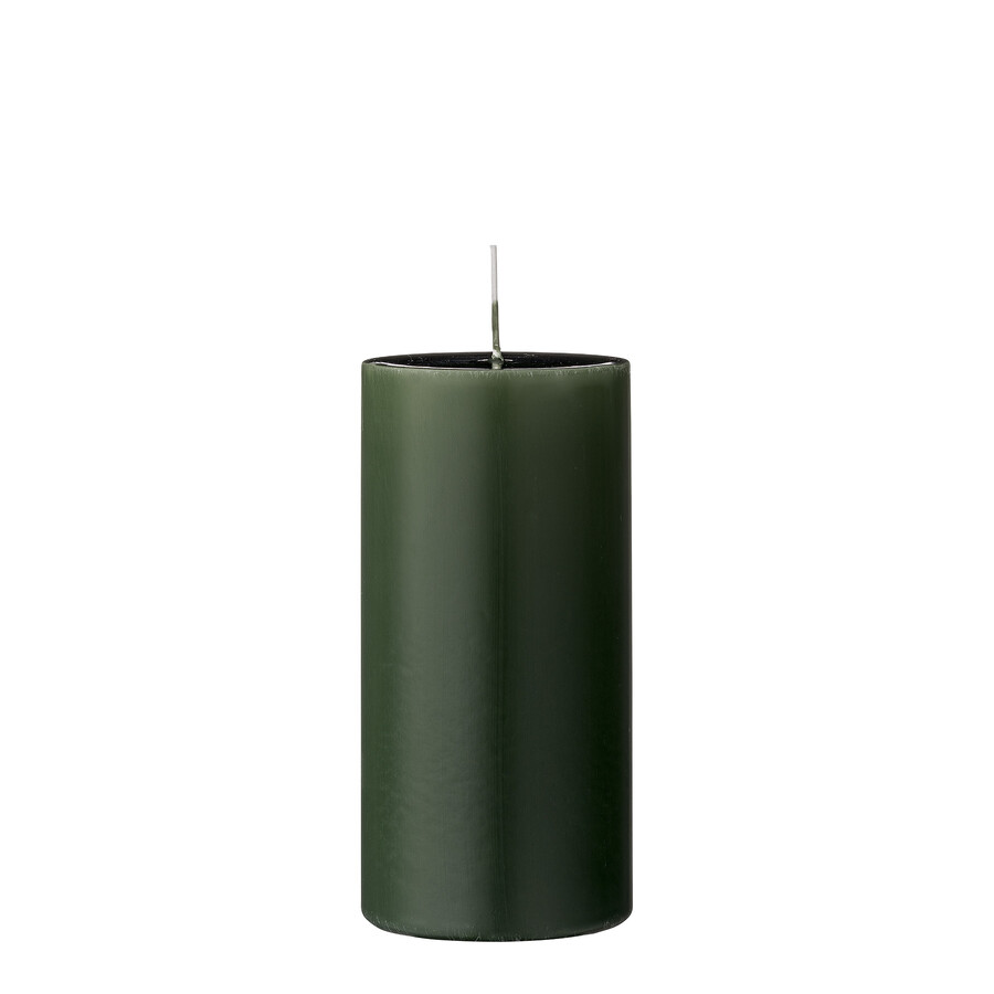 Świeca dekoracyjna ANJA 15 cm - ciemny zielony