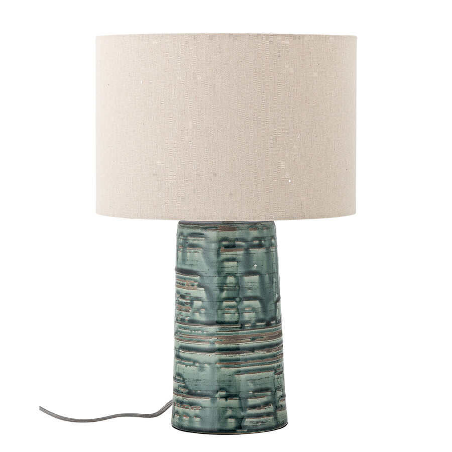 Freyah Table lamp, Green, Stoneware D30,5xH46 cm