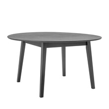 Stół okrągły drewniany PERON 140 cm - czarny