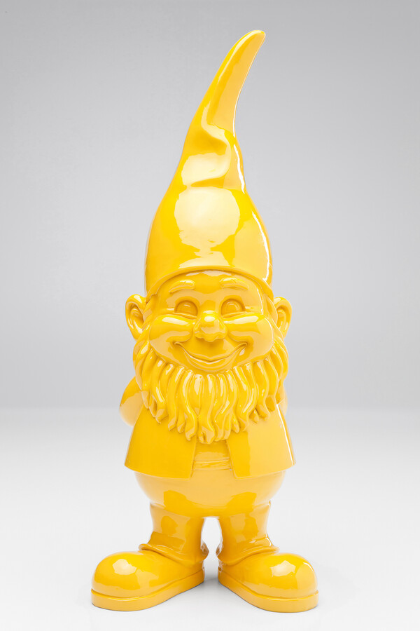 Figurka dekoracyjna GNOME COLORE 45 cm - żółty