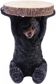 Stolik boczny ANIMAL Mini Bear - czarny