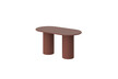 Stół owalny ROSETO 150x80 - bordo