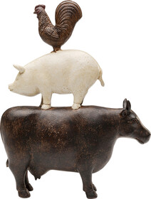 Figurka dekoracyjna FARM ANIMALS - brązowy