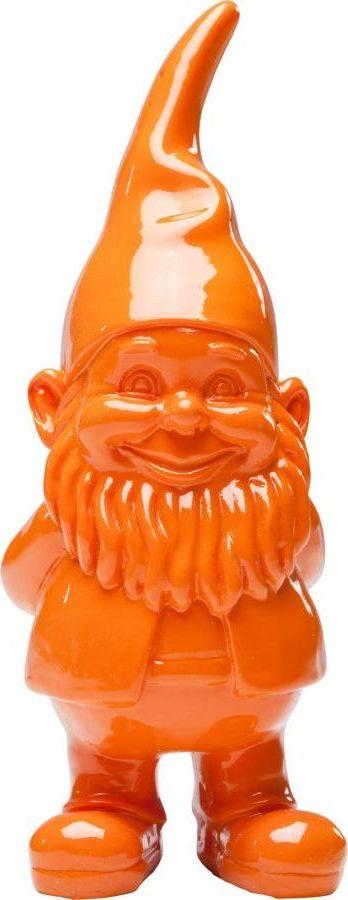 Figurka dekoracyjna GNOME COLORE 11 cm - pomarańczowy