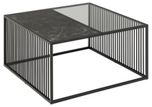 Stolik kawowy STRINGTON 80x80 - czarny