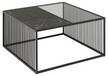 Stolik kawowy STRINGTON 80x80 - czarny