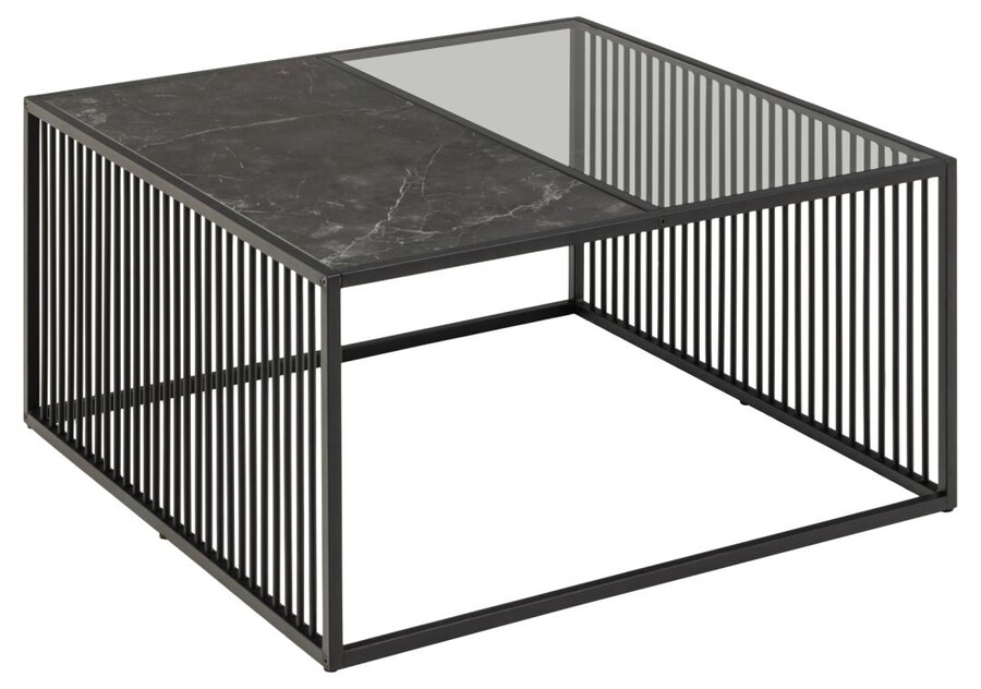 Stolik kawowy STRINGTON 80x80 - czarny