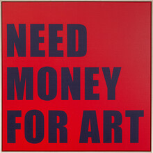 Obraz NEED MONEY 80x80