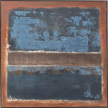 Obraz Silence niebieski 120x120cm