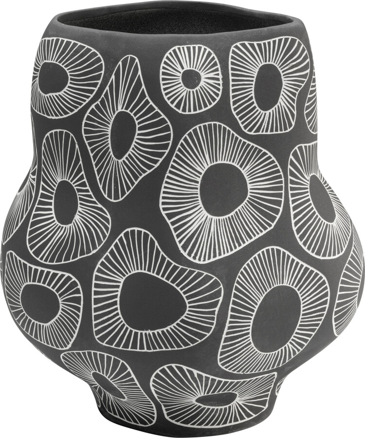 Wazon Anemone szary 33cm